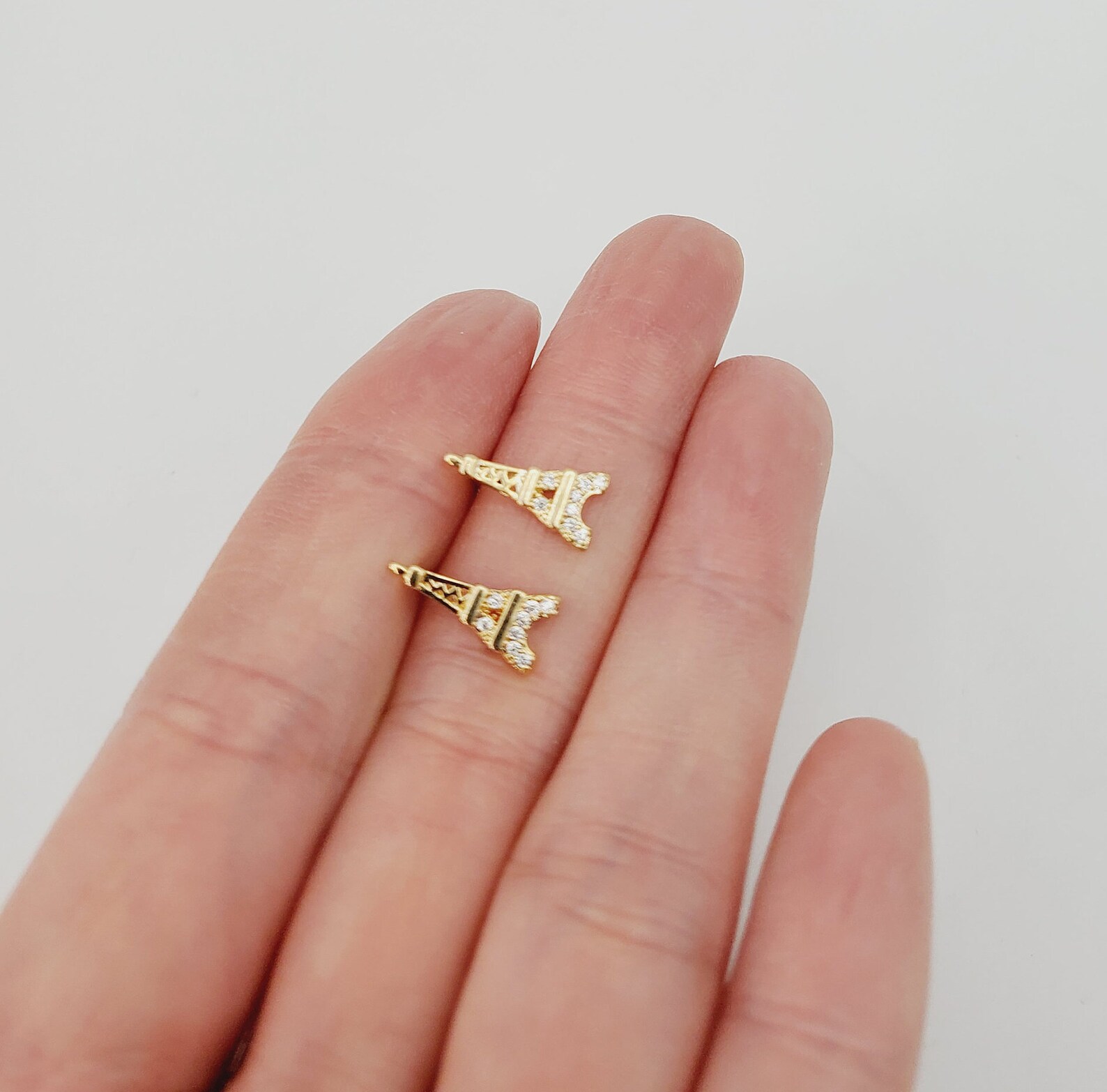 Eiffel Tower Earrings / Paris Studs Earrings / France Earrings Etsy