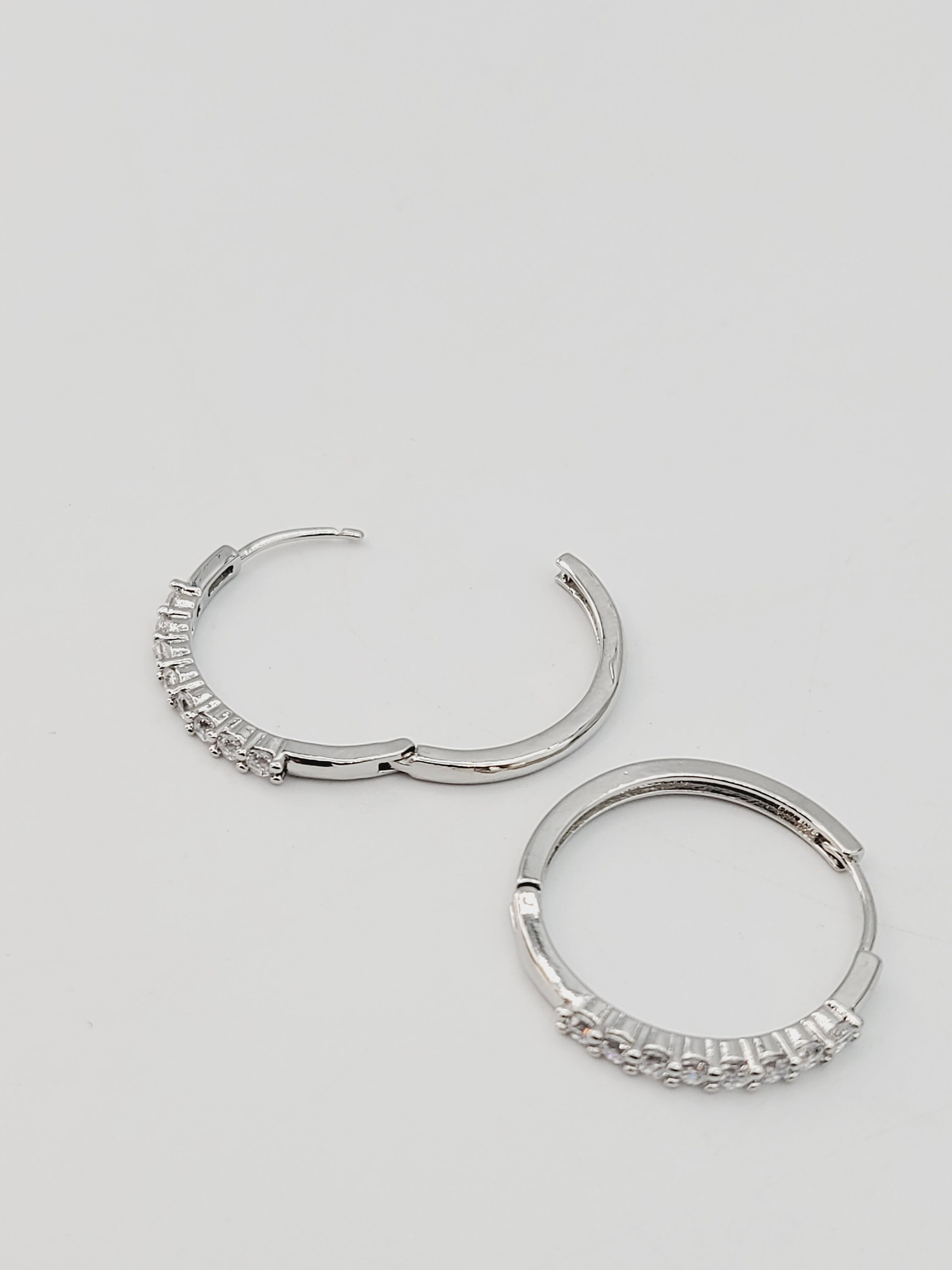 Huggies Earring / Baguette Huggies / Unique Dainty Huggies / Etsy