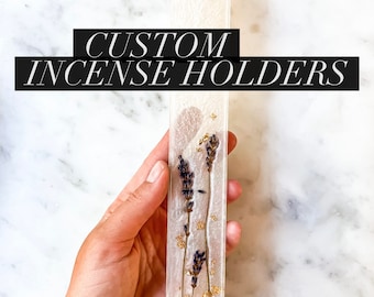 Custom Resin Incense Holder | Choose Your Own Color | *please note processing time is up to 7 days for custom orders*