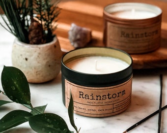 Rainstorm | Hand Poured Natural Soy Wax Candle.