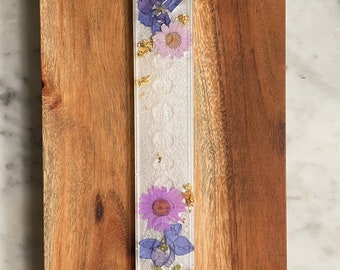 Pearl & Purple Flower | Resin Incense Holders