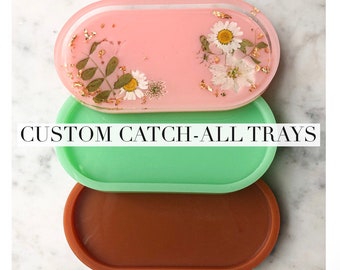 Custom Catch-All | Decorative Tray| Candle Holder | Home Decor | *please note processing time is up to 7 days for custom orders*