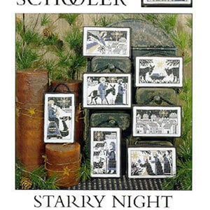 STARRY NIGHT By The Prairie Schooler Counted Cross Stitch Pattern Leaflet Chart Book No. 109