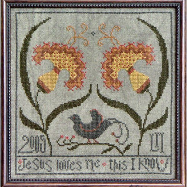 Jesus Loves Me Cross Stitch Pattern Etsy