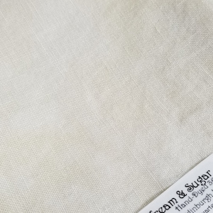 CREAM & SUGAR ~ 16 ct. Hand-Dyed Aida by Fiber On A Whim • 100% Cotton • 16 count Cross Stitch Fabric • Zweigart Base*
