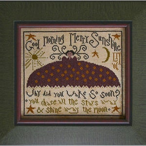 La-D-Da, Merry Sunshine  Counted Cross Stitch Pattern, Chart, Pattern Only