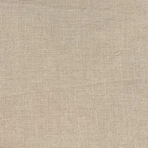 May include: A close-up view of a light beige fabric with a visible woven texture. The material features a consistent grid-like pattern created by the interlacing of horizontal and vertical threads, resulting in a neutral, earthy, and matte appearance.