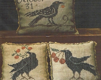 LA~D~DA &quot;A Murder of Crows&quot; • Counted Cross Stitch Pattern • Chart, Pattern Only