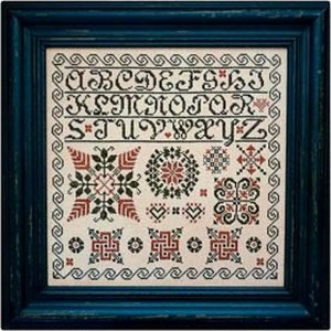 LA~D~DA Designs "Quaker" Counted Cross Stitch Pattern, Sampler, Alphabet, Pattern Only