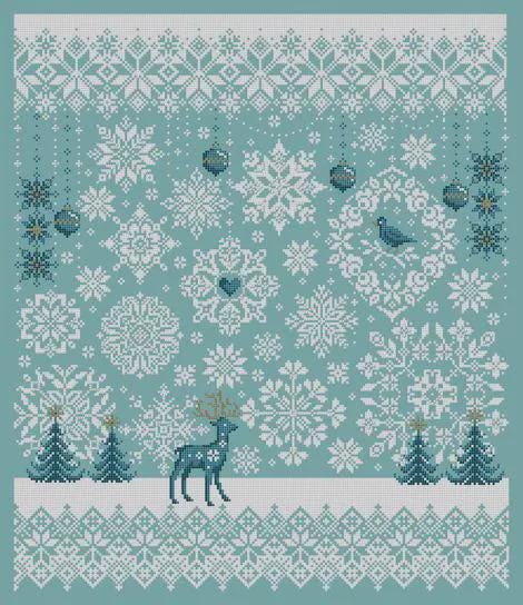 Shannon Christine Designs | Falling Snow | Counted Cross Stitch Pattern ...