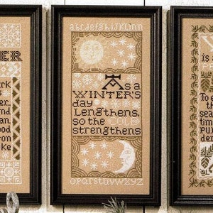 The Prairie Schooler "WINTER SAMPLERS" Counted Cross Stitch Pattern, Samplers, Chart Book No. 83