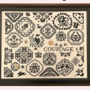AuryTM &quot;Courage&quot; Cross Stitch Chart/Pattern