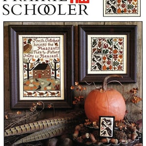 OCTOBER By The Prairie Schooler Counted Cross Stitch Leaflet Pattern Chart Book No. 164