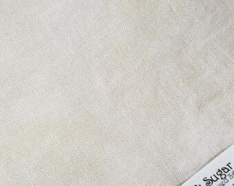 CREAM & SUGAR ~ 36 ct. Hand-Dyed Edinburgh Linen by Fiber On A Whim • 100% Linen • 36 count Cross Stitch Fabric • Zweigart Base*