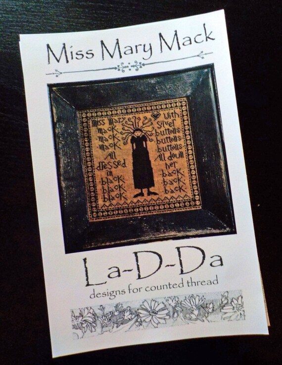 La-d-da "miss Mary Mack" Chart/pattern/ Cross Stitch - Etsy Israel La-d-da "miss Mary Mack" Chart/pattern/ Cross Stitch - Etsy Israel