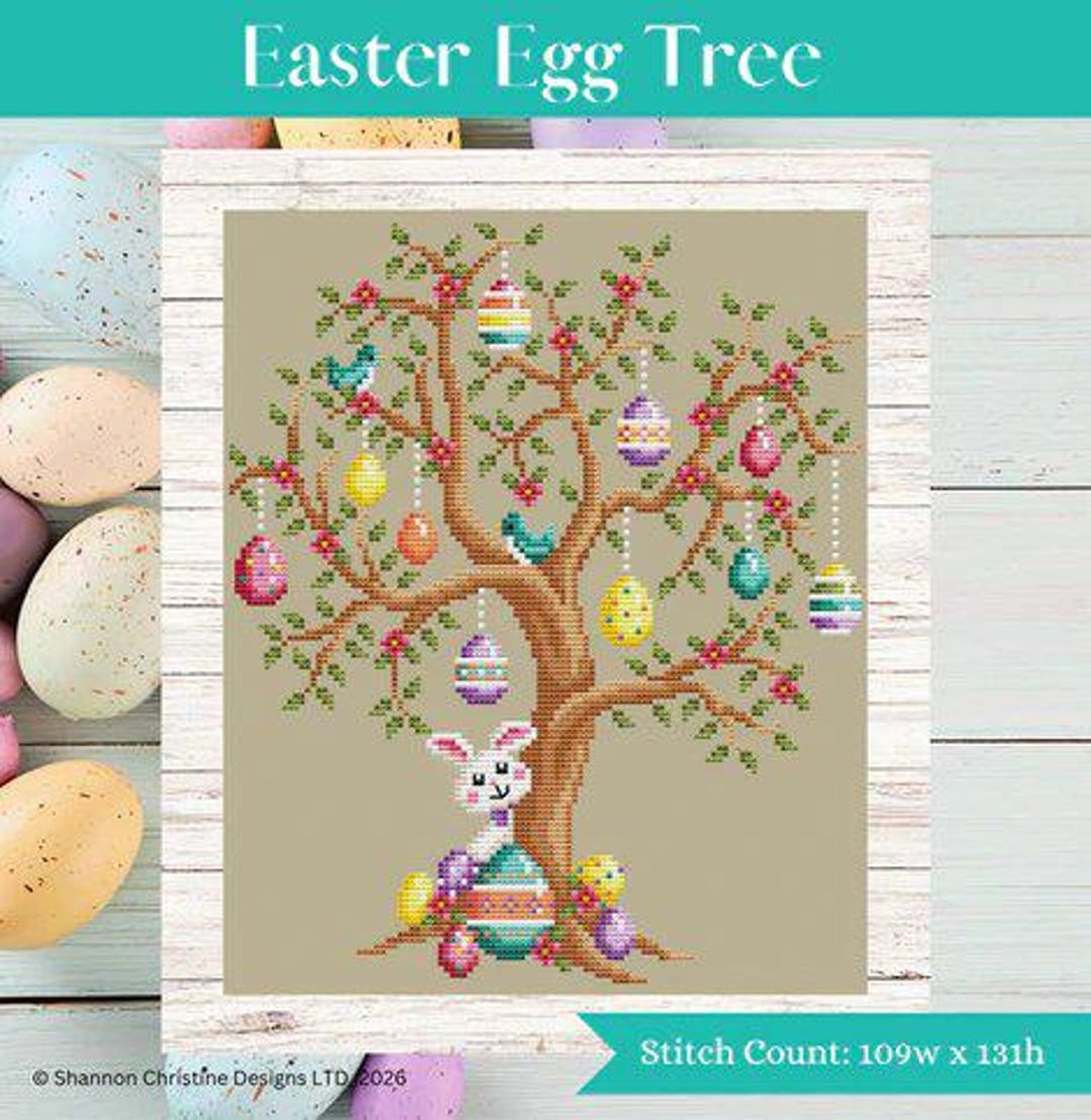 Shannon Christine Designs | Easter Egg Tree | Counted Cross Stitch ...