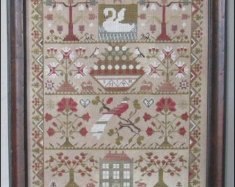 THE SCARLETT HOUSE "Smith Sampler" Patrón de punto de cruz contado, muestrario