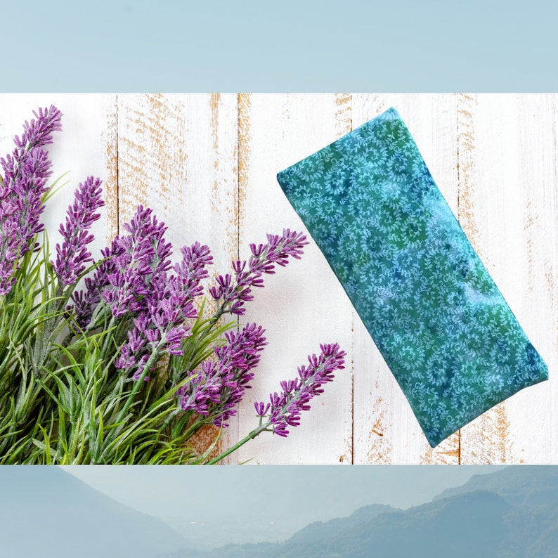 Washable Swirl Pattern Lavender and Flax Seed Eye Pillow Etsy
