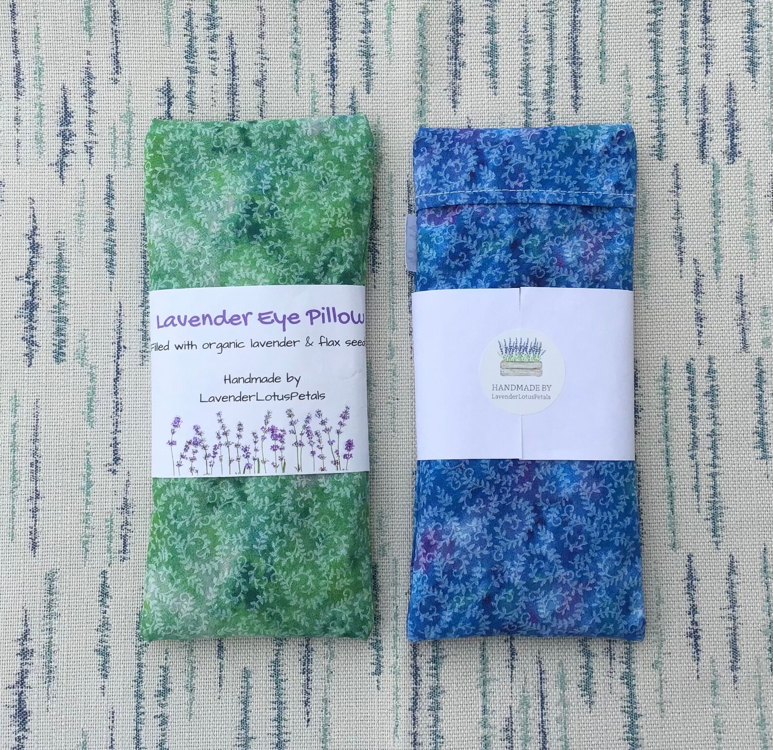 Washable Swirl Pattern Lavender and Flax Seed Eye Pillow Etsy