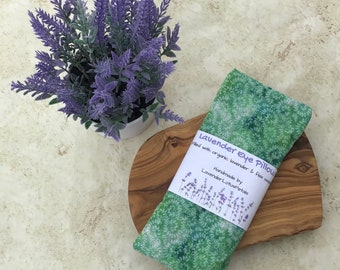 Almofada para os olhos Swirl Lavender: algodão lavável, alívio do estresse