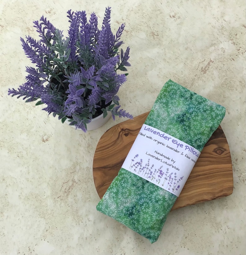 Washable Swirl Pattern Lavender and Flax Seed Eye Pillow Etsy