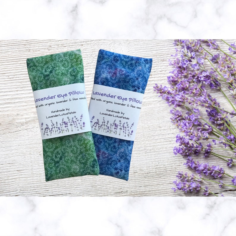 Washable Swirl Pattern Lavender and Flax Seed Eye Pillow Etsy