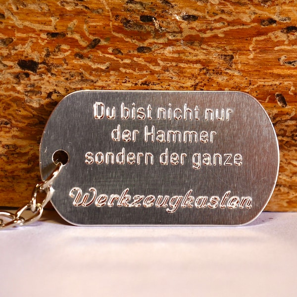 Schlüsselanhänger DogTag "Werkzeugkasten"