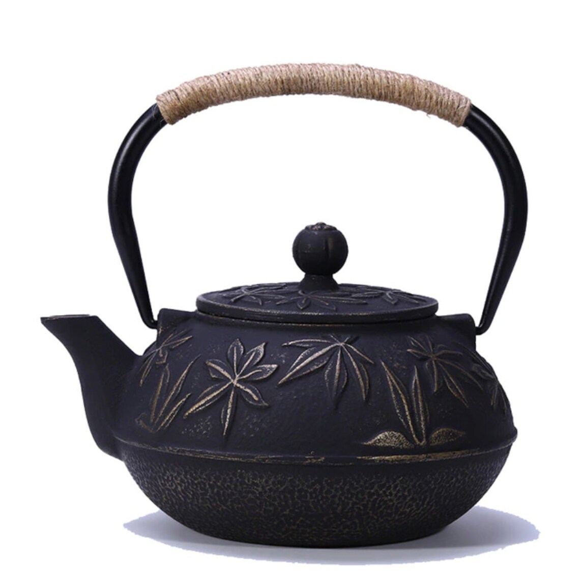 Iron Tea Pot With Stainless Steel Infuser Cast Iron Teapot Etsy