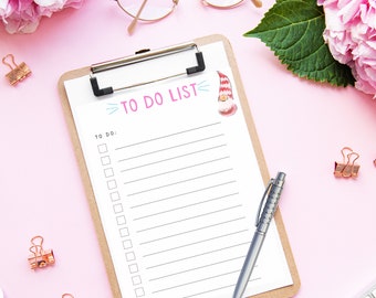 Gnome To Do List Printable, Checklist Printable, Daily To Do List, Weekly To Do List, Daily Planner, Instant Download, Digital Download