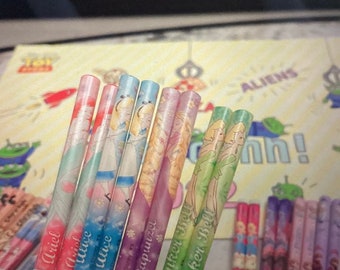 Tinkerbell Alice in wonderland Cinderella Arielle Raiponce baguettes japonaises Disney chopsticks bambou Disney princesses