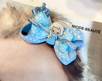Frozen Frozen Elsa hair bow barrettes Disney princesses, JadeNew