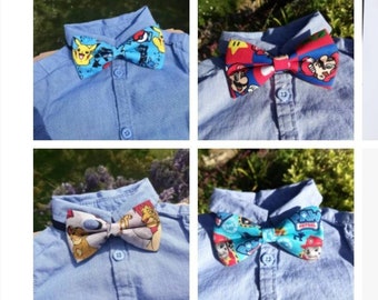 Super Mario the Lion King Disney Pikachu Pokémon Paw Patrols bow tie man child boy accessories wedding birthday ceremony