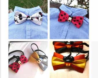 Disney Mickey Donald duck garçon homme accessoires nœud papillon bow tie men kids cadeau garçon enfant, JadeNouveau