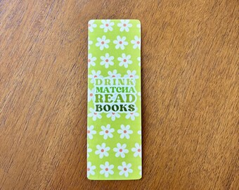 Matcha-bladwijzer l Drink Matcha-boeken lezen Matcha Lover-bladwijzer l Leeswijzers voor lezers l Leuke Matcha Latte-bladwijzers l Uniek leesgrage cadeau