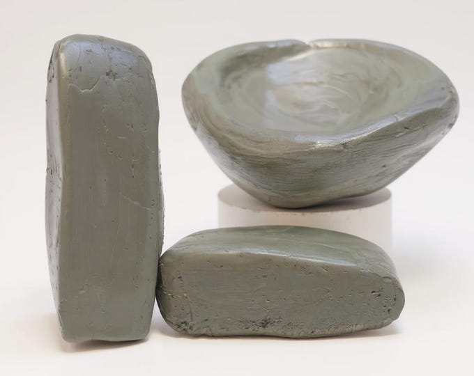 Natural Blue River Clay – Organic Raw Clay for Pottery, Sculpting, and Crafts – Harvested in Maine – 8oz