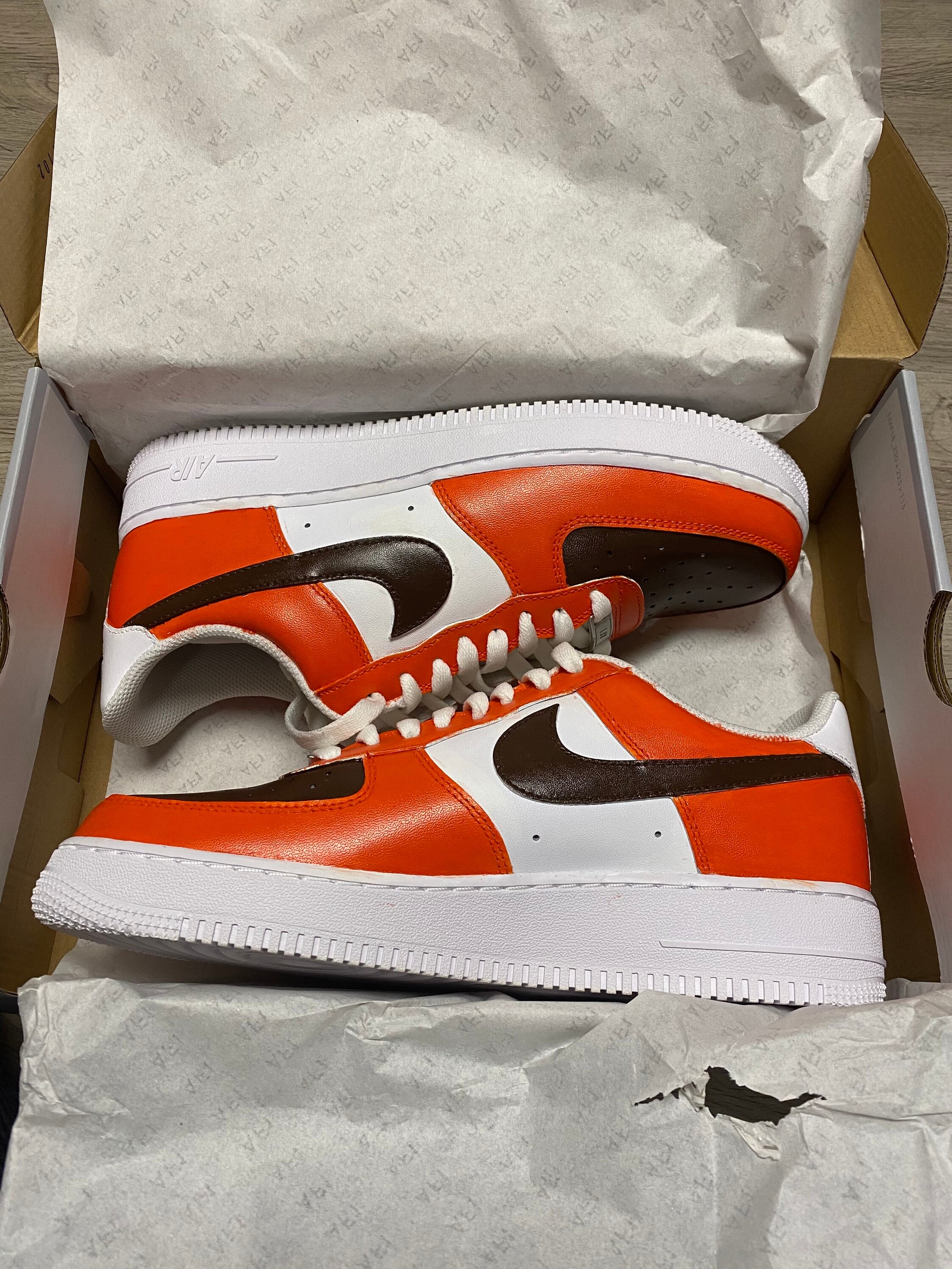 Mens Custom Nike Air Force 1s Size 9.5 