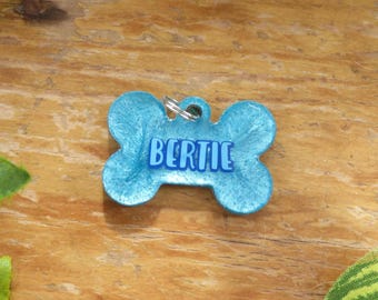 Personalisierte Resin Dog Tag - Custom ID Tag - Handgemacht