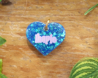 Personalisierte grobe Glitzer-Hundemarke - Handgemachte benutzerdefinierte Haustier-ID-Tag