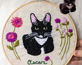 CUSTOM PET PORTRAIT Embroidery Art