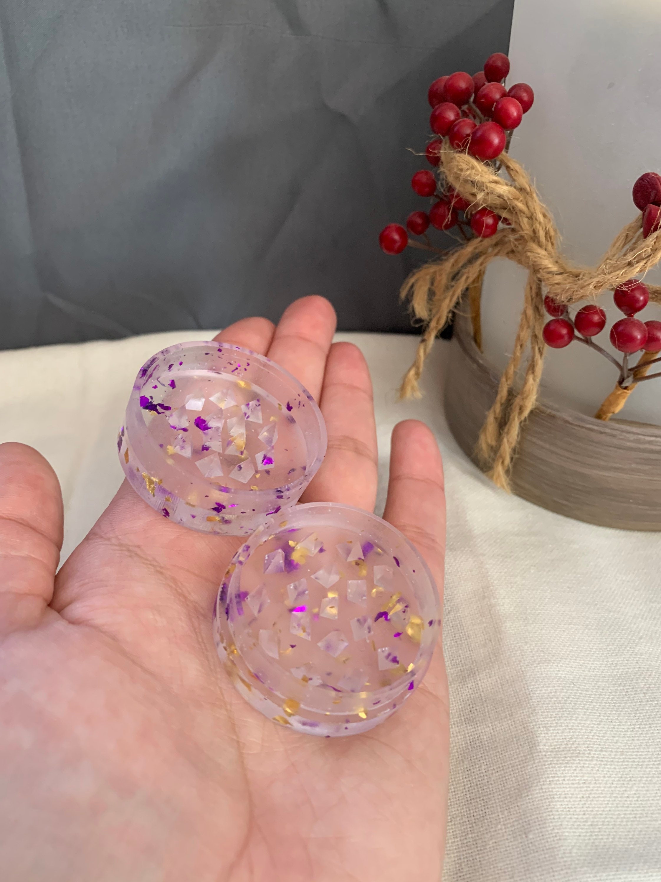 Small Resin Herb Grinder Multiple Colors Custom Herb Etsy New Zealand