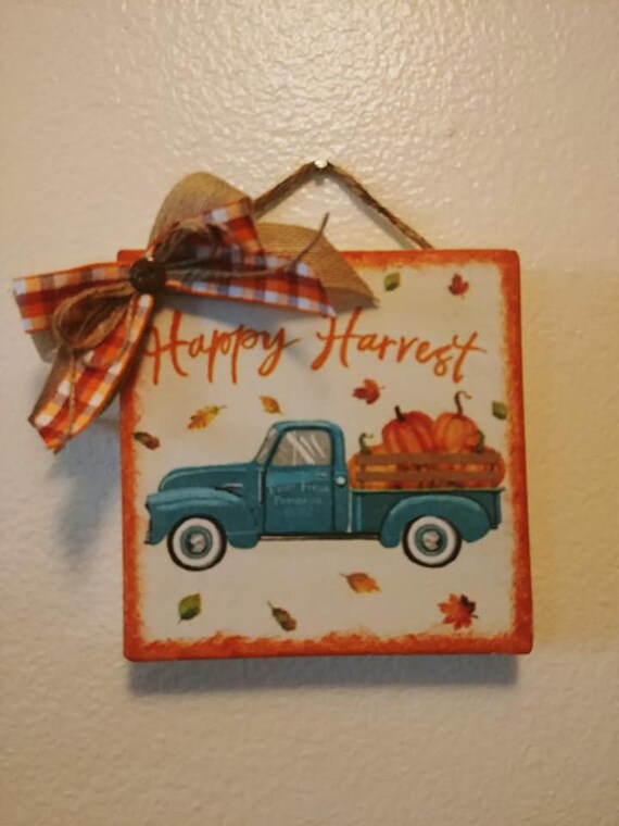 Farm Truck Fall Wall Decor Farm Truck Decor Old Truck Wall Etsy
