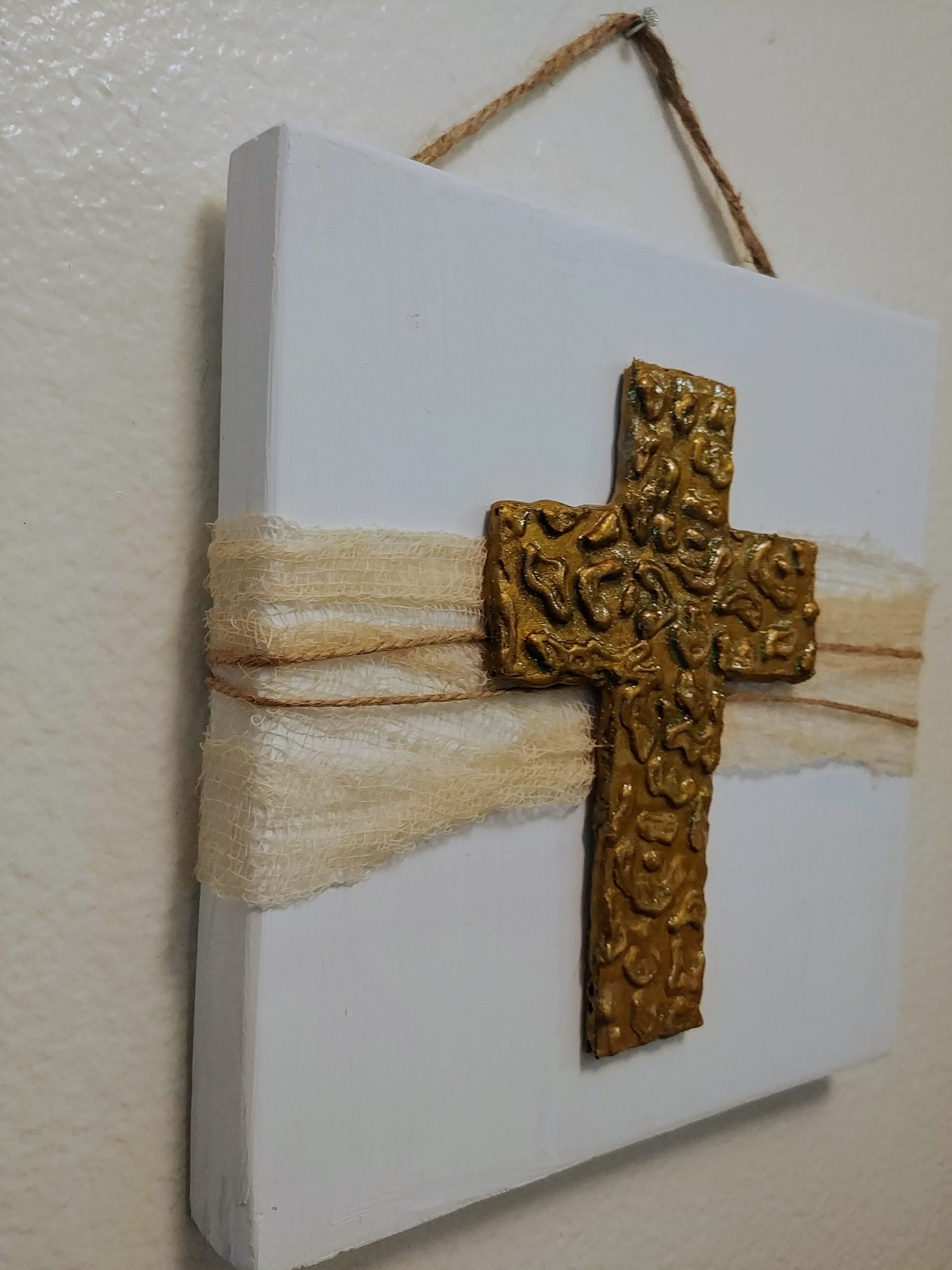 Decorative Cross Wall Hanging Rustic Cross Religious Wall Etsy