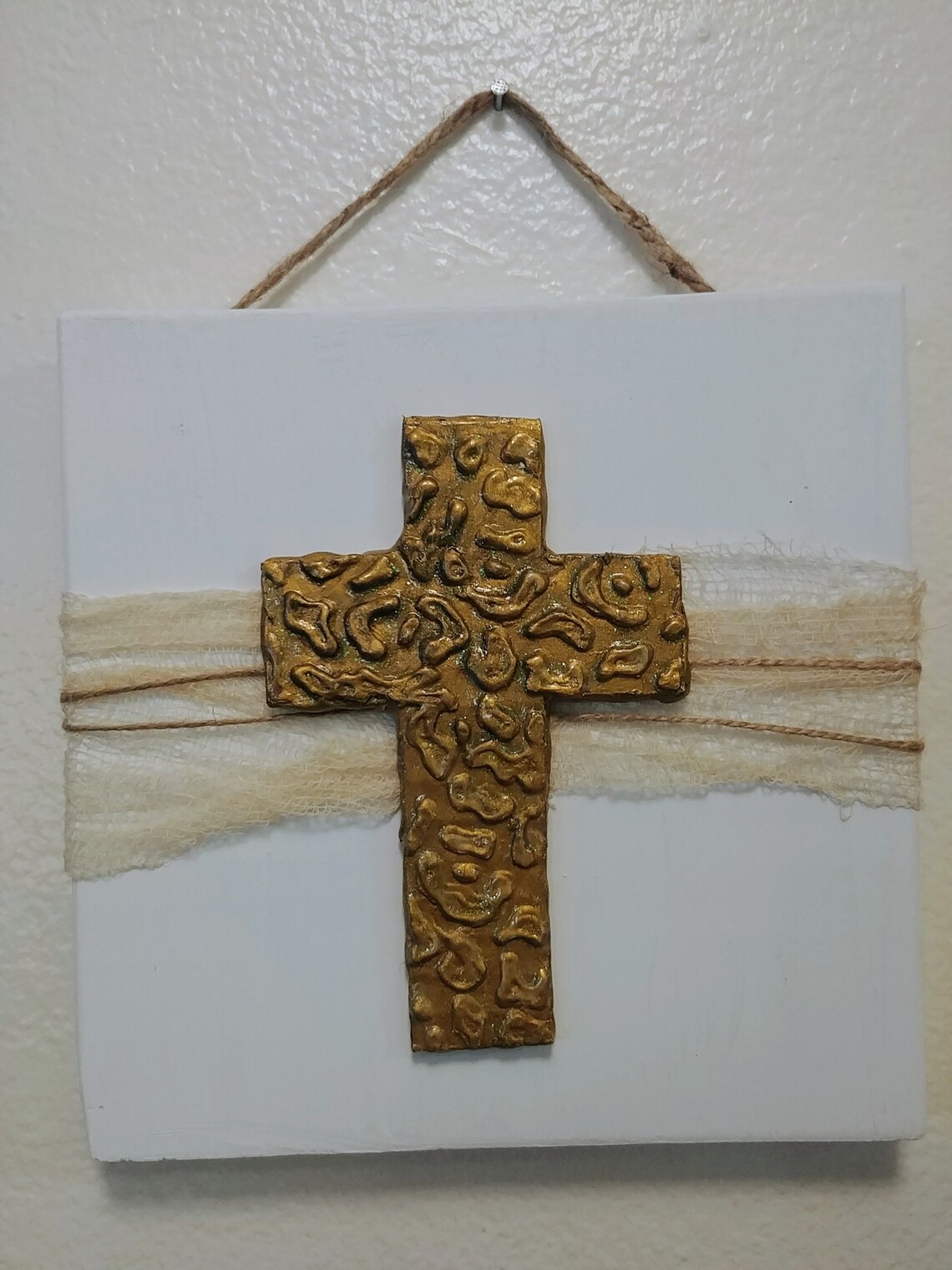 Decorative Cross Wall Hanging Rustic Cross Religious Wall Etsy