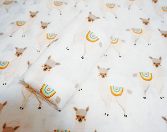 llama swaddle blanket