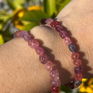 Spinel Nugget Gemstone Bracelets (Adjustable)