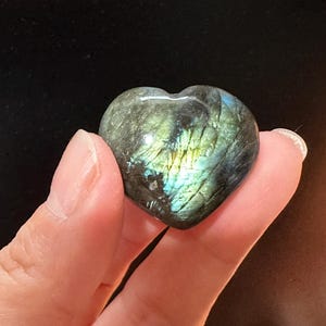 Labradorite Mini Hearts | Multi colored Crystal Hearts | Shimmering Crystal Hearts