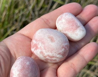 Peruvian Pink Opal Tumbles |  Natural Opal Tumblestones