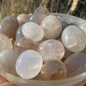Blue Rose Quartz Tumbles | Polished Crystal Tumbles | Rose Quartz Tumbles