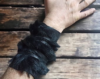 Viking-bontbretels, barbaarse leren armwraps, cosplayaccessoires
