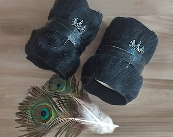 Leren Viking-bont bretels, Barbarian-armwikkels